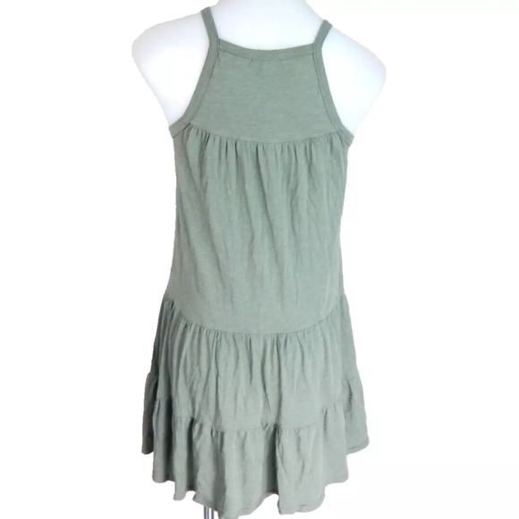 Sundry Sage Green Tiered Sleeveless Dress - Picture 3 of 5